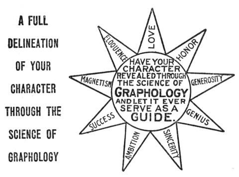 A FULL DELINEATION OF YOUR CHARACTER THROUGH THE SCIENCE OF GRAPHOLOGY